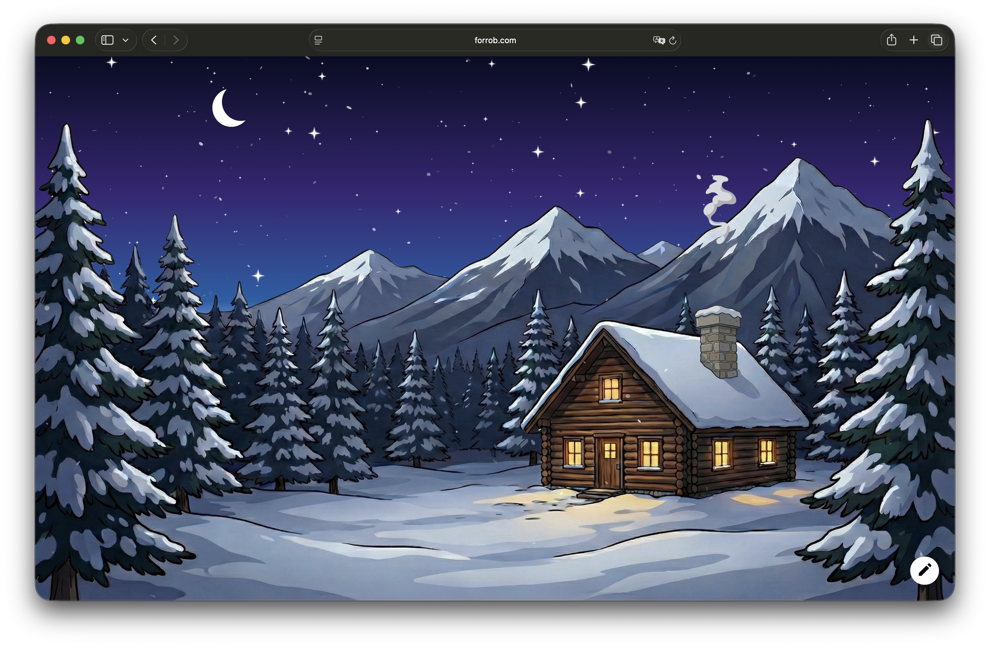 Capture d'écran de 'Carte de Noël'