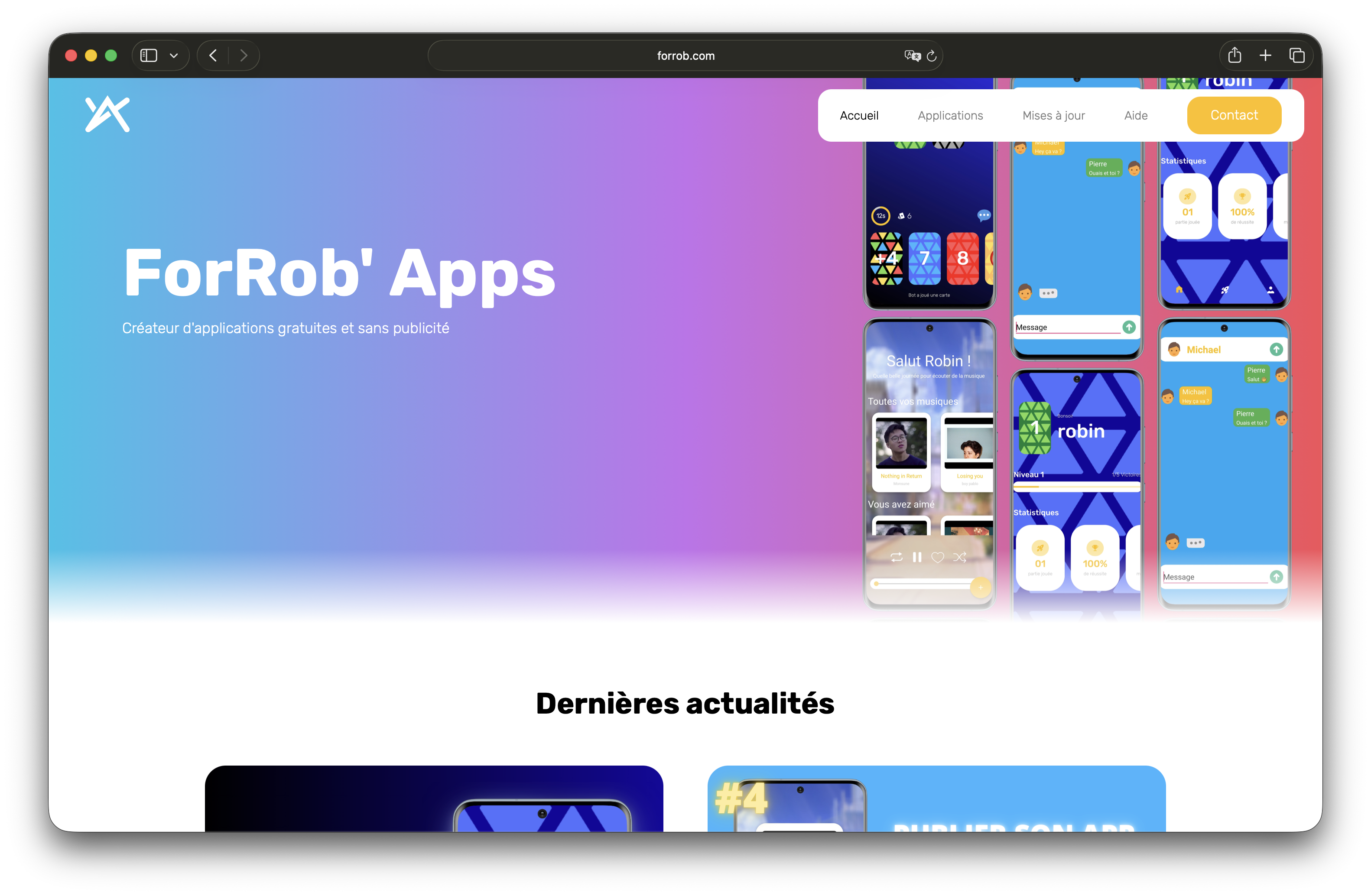 Capture d'écran de 'FoRob' Apps'