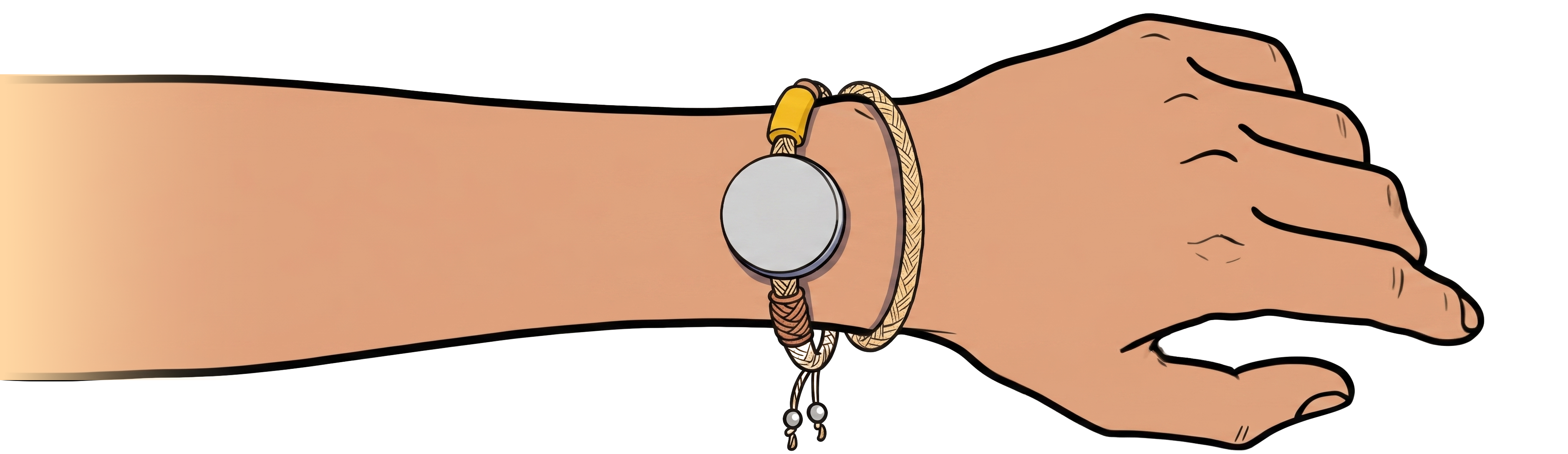Main avec le braclet Sparky